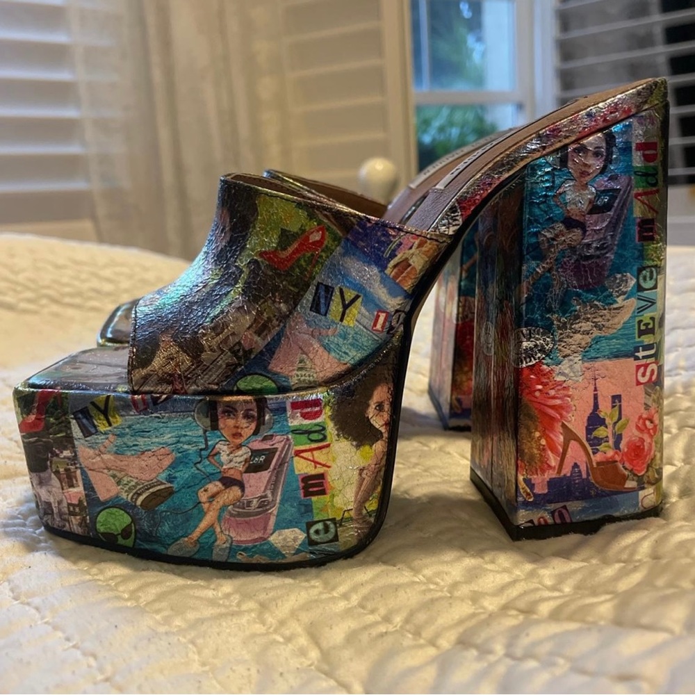 Trixie Multi Heels by Steve Madden. Size 8.5. Worn once!! In great condition